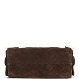 Chanel Mini 25 Hobo Bag Dark Brown Suede Antique Gold Hardware - Thumbnail View 7