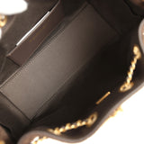 Chanel Mini 25 Hobo Bag Dark Brown Suede Antique Gold Hardware - Thumbnail View 8