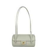 Chanel Preppy Coco Bowling Bag Light Green Shiny Caviar Brushed Gold Hardware - Thumbnail View 7
