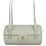 Chanel Preppy Coco Bowling Bag Light Green Shiny Caviar Brushed Gold Hardware - Thumbnail View 1