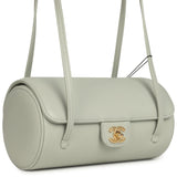 Chanel Preppy Coco Bowling Bag Light Green Shiny Caviar Brushed Gold Hardware - Thumbnail View 2