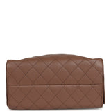 Chanel Small 25 Hobo Bag Brown Caviar Antique Gold Hardware - Thumbnail View 7