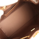 Chanel Small 25 Hobo Bag Brown Caviar Antique Gold Hardware - Thumbnail View 8