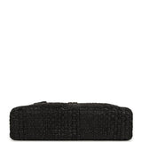 Chanel Top Handle Long Vanity Case with Chain Black Braided Raffia Light Gold Hardware - Thumbnail View 6