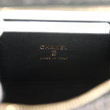 Chanel Top Handle Long Vanity Case with Chain Black Braided Raffia Light Gold Hardware - Thumbnail View 9