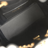 Chanel Mini 25 Hobo Bag Black Caviar Antique Gold Hardware - Thumbnail View 8