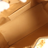 Chanel Small 25 Hobo Bag Beige Raffia and Black Calfskin Antique Gold Hardware - Thumbnail View 8