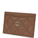 Chanel Classic Card Holder Brown Shiny Caviar Light Gold Hardware - Thumbnail View 5