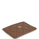 Chanel Classic Card Holder Brown Shiny Caviar Light Gold Hardware - Thumbnail View 6
