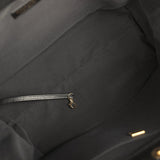 Chanel Maxi Coco Shopping Bag Black Caviar Brushed Gold Hardware