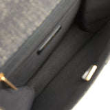 Chanel Double You Flap Backpack Black Denim Antique Gold Hardware - Thumbnail View 7