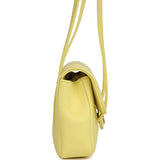Chanel Preppy Coco Clutch with Straps Light Yellow Shiny Caviar Brushed Gold Hardware