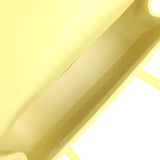 Chanel Preppy Coco Clutch with Straps Light Yellow Shiny Caviar Brushed Gold Hardware