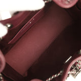 Chanel Mini 25 Hobo Bag Burgundy Caviar Aged Ruthenium Hardware - Thumbnail View 7