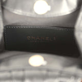 Chanel Small Pouch Black Shiny Lambskin Tortoiseshell Hardware