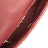 Chanel Medium 19 Flap Bag Burgundy Suede, Shiny Lambskin and Caviar Mixed Metal Hardware - Thumbnail View 8