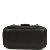 Chanel Preppy Coco Long Vanity with Straps Black Shiny Caviar Brushed Gold Hardware