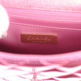 Pre-owned Chanel Mini Flap Bag and Star Coin Purse Pink Mirror Calfskin and Metallic Calfskin Light Gold Hardware - Thumbnail View 9