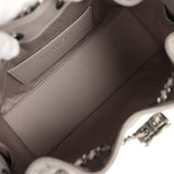 Chanel Mini 25 Hobo Bag Dark Grey Caviar Aged Ruthenium Hardware - Thumbnail View 8
