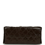 Chanel Small 25 Hobo Bag Khaki Shiny Aged Crumpled Calfskin Antique Gold Hardware - Thumbnail View 7