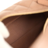 Chanel Mini Hobo Pouch with Chain Brown Shiny Caviar Light Gold Hardware - Thumbnail View 9