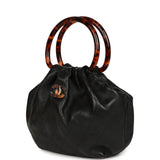 Chanel Small Pouch Black Shiny Lambskin Tortoiseshell Hardware - Thumbnail View 5