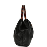 Chanel Small Pouch Black Shiny Lambskin Tortoiseshell Hardware - Thumbnail View 3