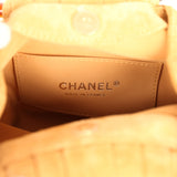 Chanel Small Pouch Beige Suede Tortoiseshell Hardware - Thumbnail View 8