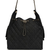 Chanel Medium 25 Hobo Bag Dark Denim Light Gold Hardware
