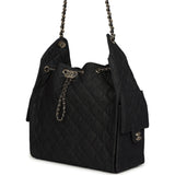 Chanel Medium 25 Hobo Bag Dark Denim Light Gold Hardware