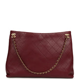 Chanel Large "Eyes on You" CC Shopping Bag Burgundy Lambskin Gold Hardware