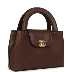 Chanel Small Kelly Shopper Brown Caviar Gold Hardware