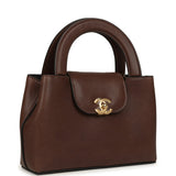 Chanel Small Kelly Shopper Brown Caviar Gold Hardware