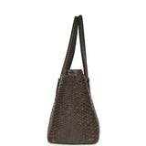 Pre-owned Chanel Large Cerf Executive Tote Bag Dark Grey Python Ruthenium Hardware - Thumbnail View 3
