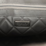 Pre-owned Chanel Large Cerf Executive Tote Bag Dark Grey Python Ruthenium Hardware - Thumbnail View 9
