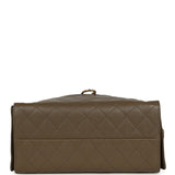 Chanel Medium 25 Hobo Bag Dark Khaki Caviar Antique Gold Hardware - Thumbnail View 7