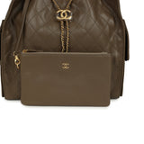 Chanel Medium 25 Hobo Bag Dark Khaki Caviar Antique Gold Hardware - Thumbnail View 8