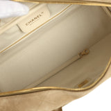 Chanel Large "Perfect Bowling" Bag Dark Beige Suede Gold Hardware