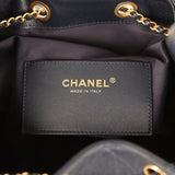 Chanel Medium 25 Hobo Bag Dark Navy Caviar Antique Gold Hardware
