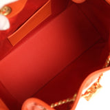 Chanel Small 25 Hobo Bag Dark Orange Caviar Antique Gold Hardware