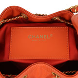 Chanel Small 25 Hobo Bag Dark Orange Caviar Antique Gold Hardware