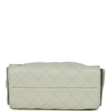 Chanel Mini 25 Hobo Bag Light Green Caviar Antique Gold Hardware