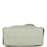 Chanel Mini 25 Hobo Bag Light Green Caviar Antique Gold Hardware - Thumbnail View 6