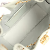Chanel Mini 25 Hobo Bag Light Green Caviar Antique Gold Hardware - Thumbnail View 8