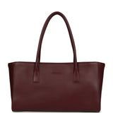 Chanel Small Cerf Shopping Bag Burgundy Calfskin Gold Hardware