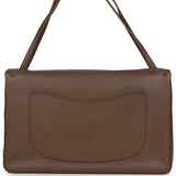 Chanel Maxi Flap Bag Light Brown Caviar Silver Hardware