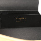 Chanel Coco Base Top Handle Long Vanity Case with Chain Brown Suede and Black Shiny Lambskin Antique Gold Hardware - Thumbnail View 9