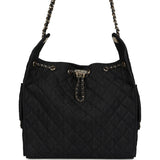 Chanel Medium 25 Hobo Bag Dark Denim Light Gold Hardware - Thumbnail View 1