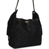 Chanel Medium 25 Hobo Bag Dark Denim Light Gold Hardware - Thumbnail View 2