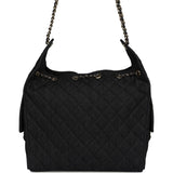 Chanel Medium 25 Hobo Bag Dark Denim Light Gold Hardware - Thumbnail View 4